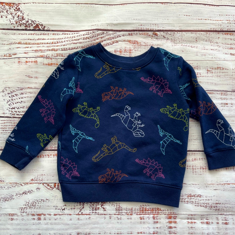Cat & Jack Dino Print Sweatshirt 2T